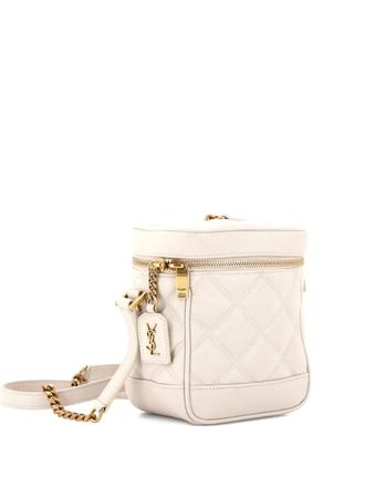 Saint Laurent 80s Vanity Bag Quilted Leather crossbody bag - women - Calf Leather - One Size - Neutrals