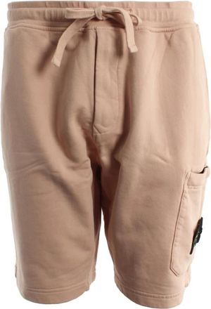 Stone Island Casual Shorts - Heren - Korte Broeken - Roze - 2XL - Katoen - Korte Broeken