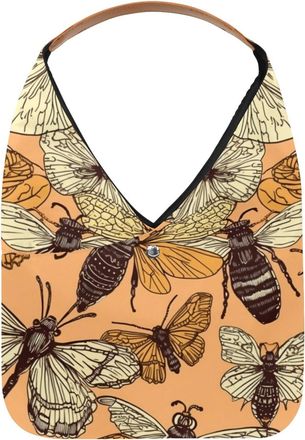 Generic Butterfly Reusable Lightweight Grocery Bags - Foldable Into Compact Pouch, Washable & Sturdy, Multipurpose for Shopping and Travel