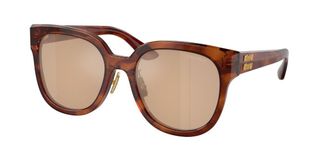 Miu Miu MU01ZS 11Q40D Womens Sunglasses Brown Size 55