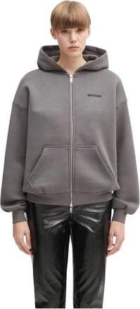 Worst Behavior Diago Hooded Zip Jacket - Dames - Vesten met rits - Grijs - L - Katoen - Hoodies & sweatvesten