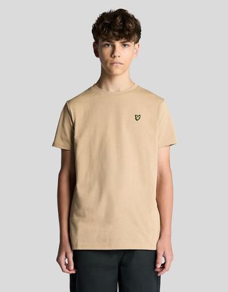 Lyle & Scott Lyle And Scott Mens Cotton Crew Neck T-Shirt - Tan - Size: 10/11 y