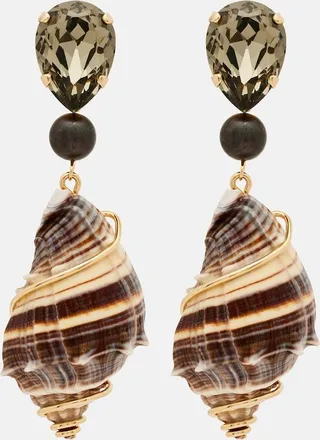 Jennifer Behr Pendientes Alon con cristales