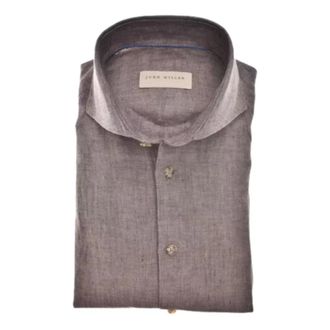 John Miller Hombre, Camisas, Marr&oacute;n, Talla: M