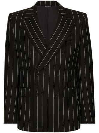 Dolce & Gabbana Blazer met krijtstreep - Zwart