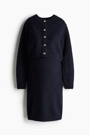 H&M MAMA 2-teiliges Set in Rippstrick - Blue