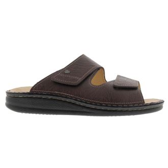 Finn Comfort 1505 Riad Karbo Leather Mens Hook and Loop Sandals - Brown - Size:UK 10.5
