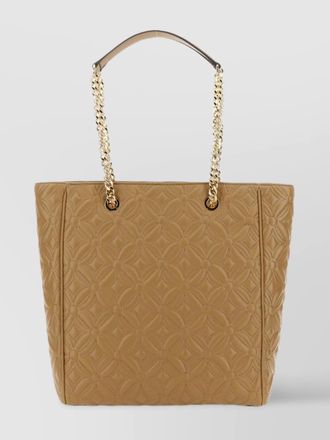 Michael Kors quilted chain strap shoulder bag with exterior pocket