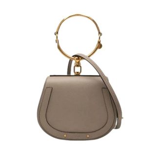 Chlo&eacute; Pre-owned Nile - Dames - Vintage Mini Tas - Grijs - ONE Size - Leer - Vintage