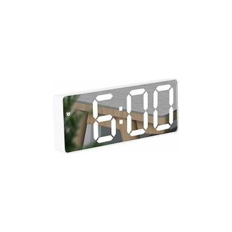 OEM Sveglia A Specchio, Sveglia Digitale Con Display A Led Per Data/temperatura/funzione Snooze/2 Allarmi/porta Di Ricarica Usb, Per Viaggi, Camera Da Let