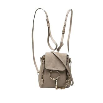 Chlo&eacute; Pre-owned Backpacks, female, Brown, Size: ONE SIZE Pre-owned Mini Faye Backpack