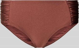 Barts Mid Waist Bikini-Slip mit Raffungen Modell ISLA in Mittelbraun, Gr&ouml;&szlig;e 36