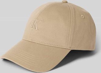Calvin Klein Gr&ouml;&szlig;enverstellbare Cap mit Label-Stitching in Beige, Gr&ouml;&szlig;e 1