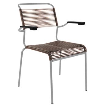 Schubiger M&ouml;bel Spaghetti-Stuhl S&auml;ntis mit Armlehnen