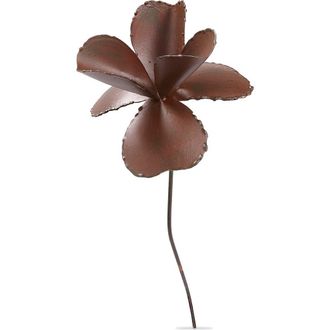 Tag Rustic Metal Gardenia Stem Decorative Sculpture for Home Decor in Brown at Nordstrom