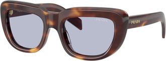 Prada PR D07S Zonnebril - unisex - Zonnebrillen - Bruin - 53 MM - Accessoires