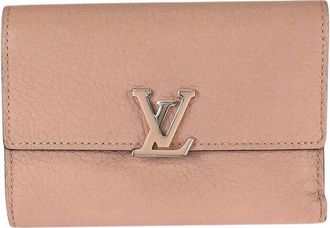 Louis Vuitton Pink Others Portefeuille Capucines Compact Wallet (Authentic Pre-Loved)