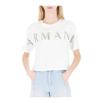 A|X Armani Exchange Mujer, Camisetas, Blanco, Talla: L