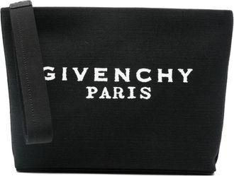 Givenchy Canvas Pouch - Dames - Clutches - Zwart - ONE Size - Katoen - Tassen