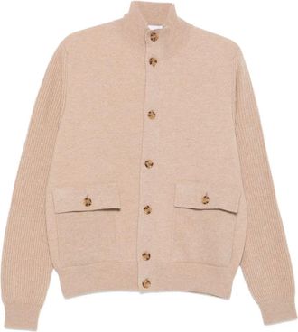 Lardini Cardigan a coste - Toni neutri