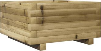 vidaXL Vidaxl - Jardinera De Madera De Pino Impregnada 50x50x26,5 Cm