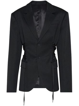 Jean Paul Gaultier Blazer con dettagli in pizzo - Nero