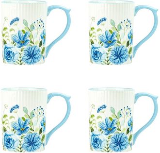 10 Strawberry Street Set Of 4 Lylah Mugs