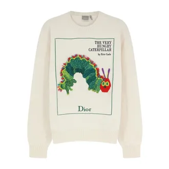 Dior Heren, Truien, Wit, Maat: M Katoen
