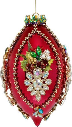 Mark Roberts Kings Jewel Finial Ornament, Raspberry Shiny in Dark Red at Nordstrom