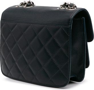 Chanel Hobo Bags - 2017-2018 Mini Quilted Caviar CC Box Flap - Gr. unisize - in Blau - für Damen