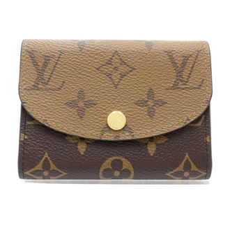 Louis Vuitton Beige Brown Monogram Reverse Monogram Reverse Coin Purse/Coin Case (Pre-Owned)