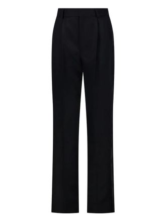 Victoria Beckham Straight plooibroek - Zwart
