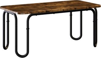 vidaXL Mesa De Centro Roble Ahumado 79,5 X 40 X 36 Cm Vidaxl