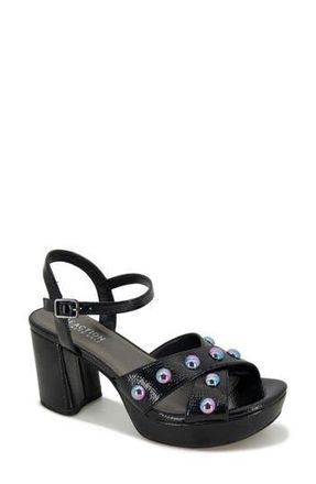 Kenneth Cole Reaction Reeva Studded Platform Sandal in Black Patent at Nordstrom Rack, Size 8
