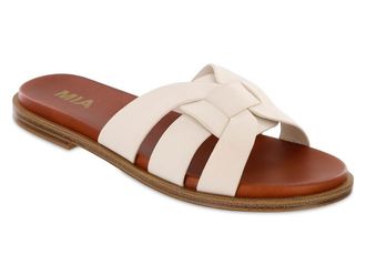 Mia Poliana Womens Sandals Seashell : 7.5 M, Leather