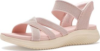 Skechers Ultra Flex 3.0 Sandal - Forever Better Hands Free Slip-Ins Womens Sandals Blush : 5.5 B - Medium, Synthetic