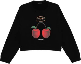 Undercover Felpa in pile di cotone - Nero