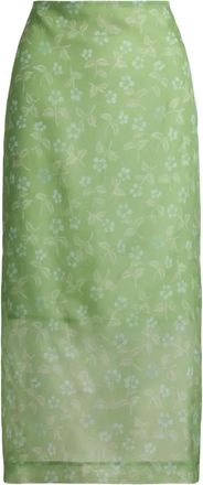 Polo Ralph Lauren Zijden midi-rok met print - Groen