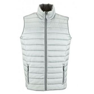 SOLS Herengolf Gewatteerde Waterafstotende Bodywarmer/Gilet (Metaalgrijs)