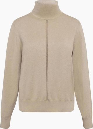 HUGO BOSS Womens Turtleneck High Collar Long Sleeve Regular Fit Sweater - Rust Copper - Size: 16