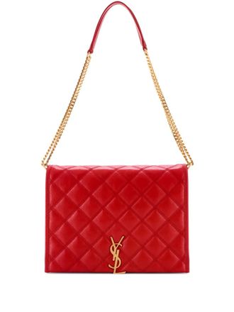 Saint Laurent Becky Quilted Leather Small shoulder bag - Rosso