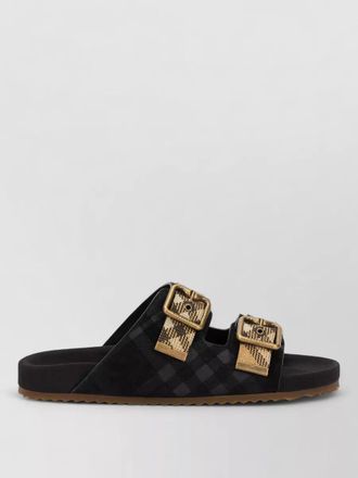 Burberry leather flat sandals