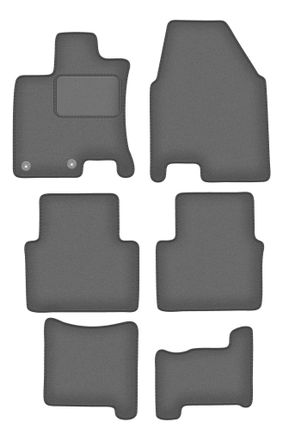 OEM Alfombrillas De Grafito Para Nissan Qashqai +2 Crossover (2008-2013)