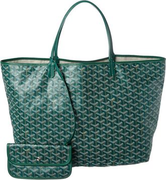 Goyard Green Goyardine Coated Canvas Saint Louis Gm (Authentic Pre-Loved)