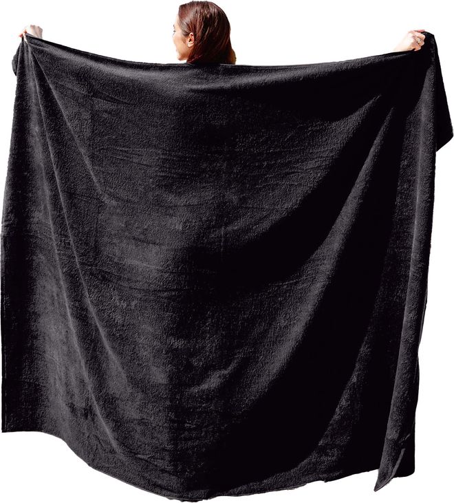 Kapart Strandhandtuch Schwarz I Handtuch XXL I Badehandtuch Groß I Strandtuch XXL I Großes Strandtuch I Saunatuch I Badetuch in Übergrößen 100 x 220 cm ab 42,95 €