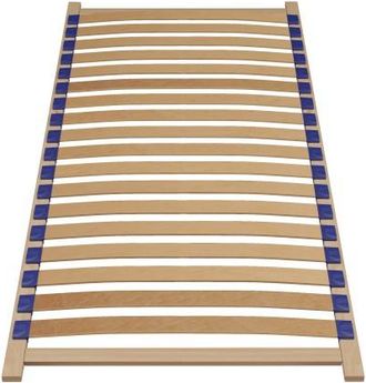 Topeshop Topeshop - Soleo - Somier Flexible - 90x200 - Lamas De Madera - Somier De Lamas