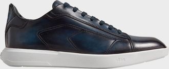 Berluti Men & apos;s Stellar Leather Low-Top Sneakers
