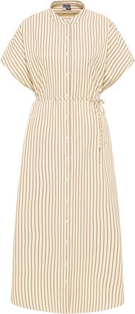 Dreimaster Dreimaster Blouse jurk Dames Lichtgeel rood