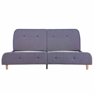 Berkfield Home Elegant Bed Frame Light Grey Fabric 150x200 cm King Size
