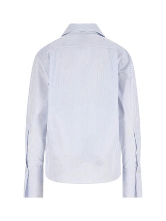 Finamore Womens Shirts Blue Cotton